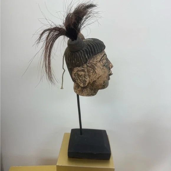 Burmese Animated Puppet Head on stand
